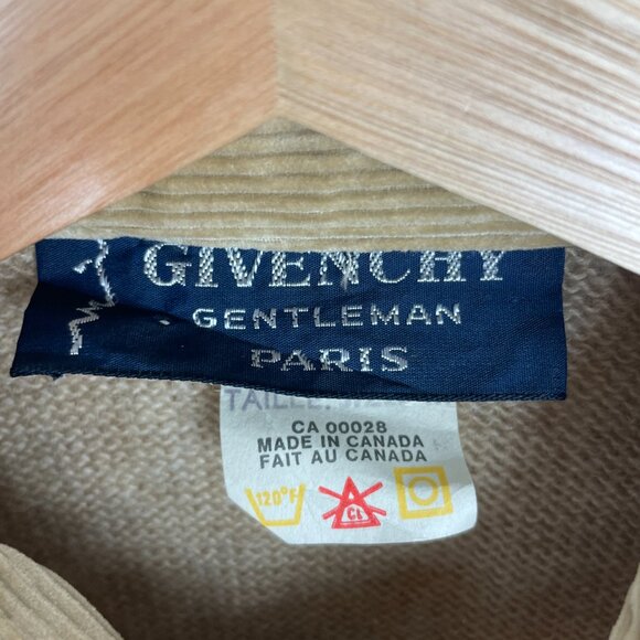 Vintage 90's Givenchy Made in Canada Long Sleeve Wool Polo Sweater - Picture 3 of 5